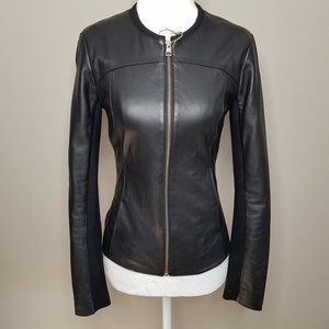 Soia & Kyo Sianne Women’s Black Genuine Lambskin Leather Jacket Size MEDIUM